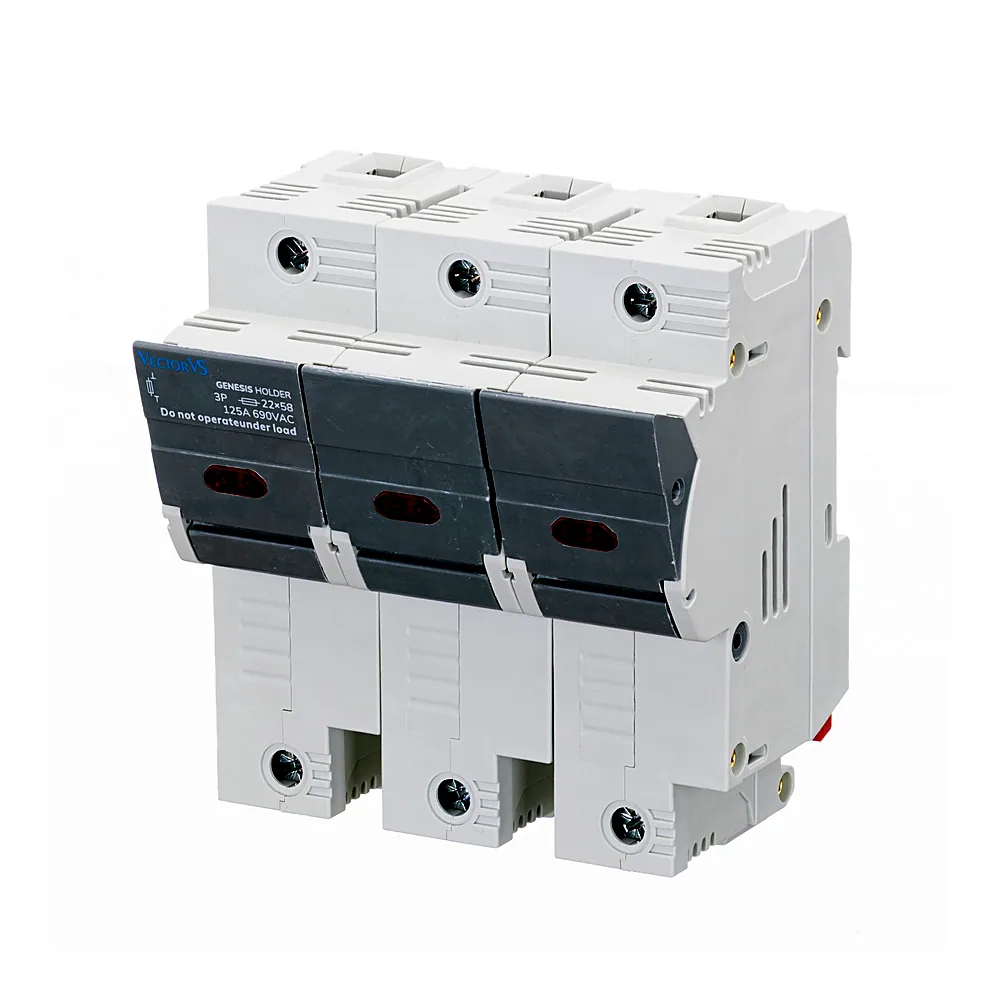 Тримач запобіжників з індикацією GENESIS 3P 22x58 125A 690V AC