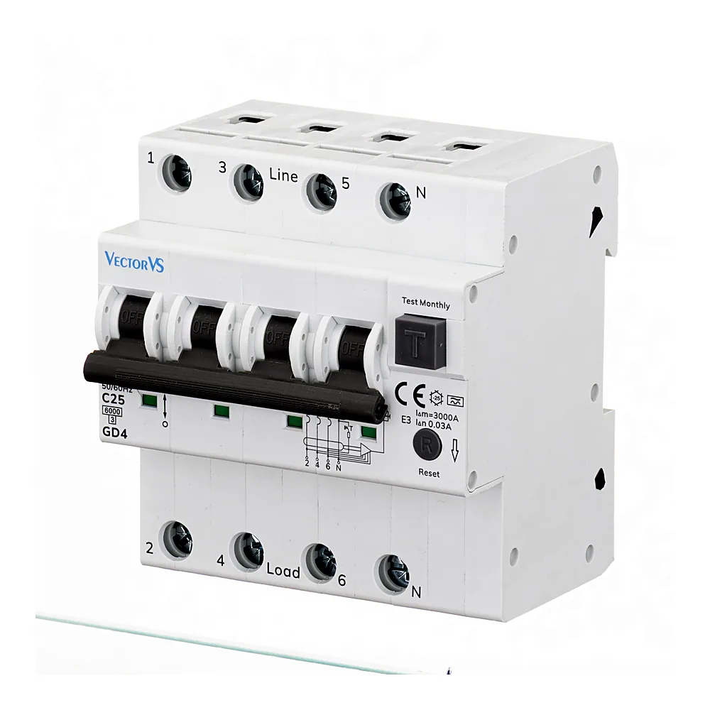 Диференційний авт. вимикач GENESIS 4M C 25A 30mA тип A (6kA)
