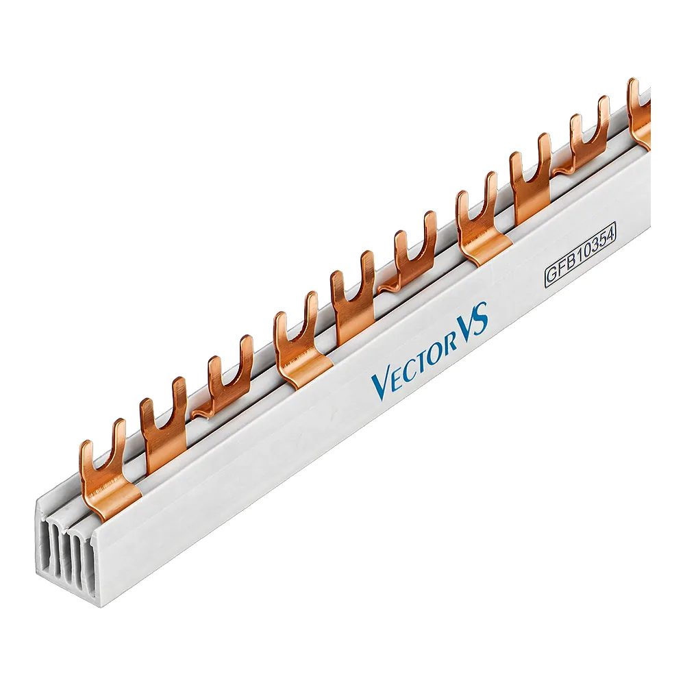 Гребінчаста шина GENESIS 10 мм² 3P вилочна 54 модулі 1 м Vector VS GFB10354