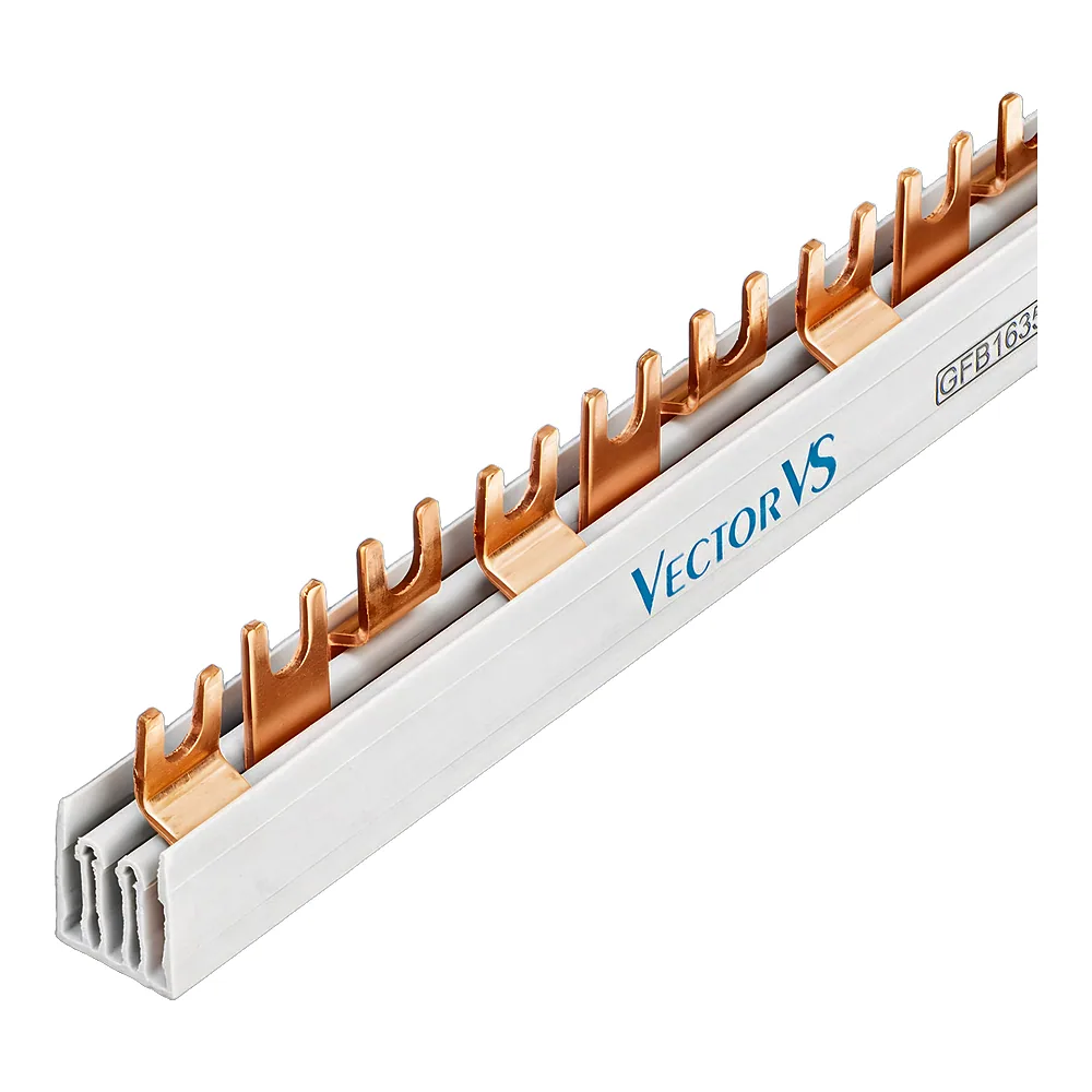 Гребінчаста шина GENESIS 16 мм² 3P вилочна 54 модулі 1 м Vector VS GFB16354