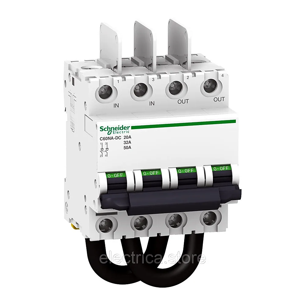Вимикач навантаження Schneider Electric C60NA-DC 2P 20A 1000V DC A9N61690