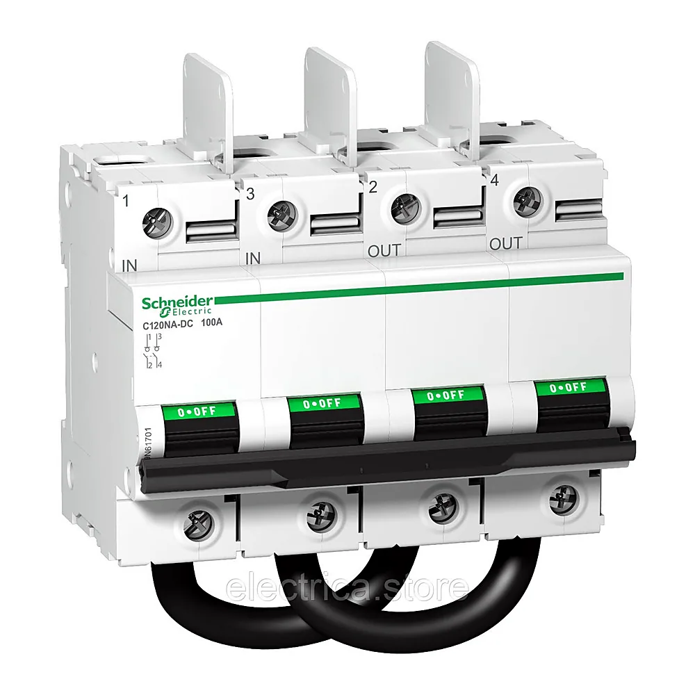 Вимикач навантаження Schneider Electric C120NA-DC 2P 100A 1000V DC A9N61701