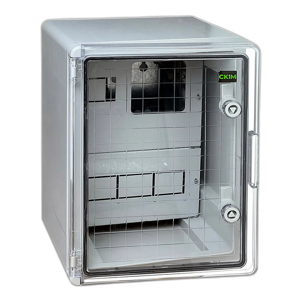 Бокс монтаж пласт СКІМ під 1ф.ліч (3+9)мод. 300х400х170 проз.двері IP65