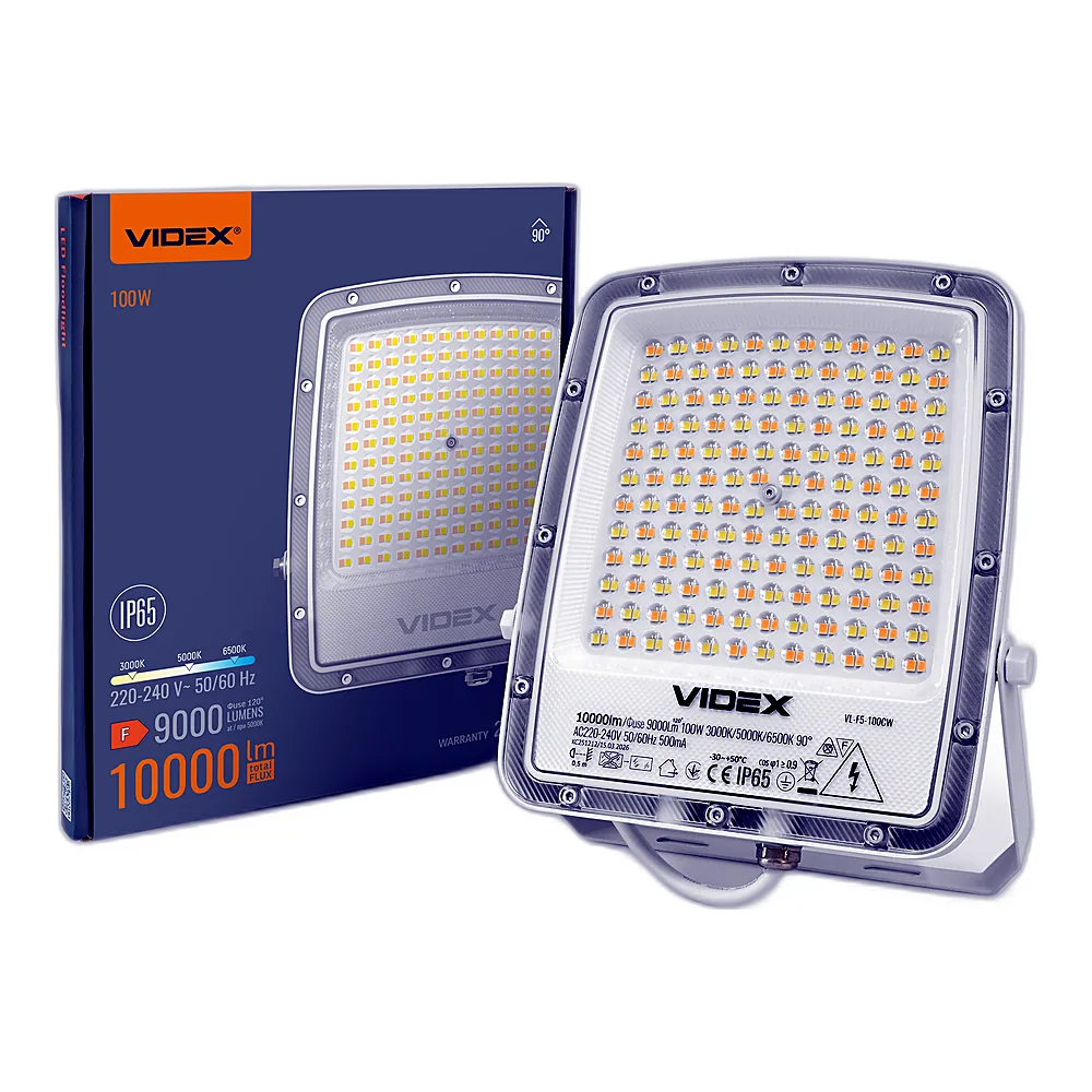 LED прожектор VIDEX F5 100W 3000-5000-6500K 230V White (VL-F5-100CW)