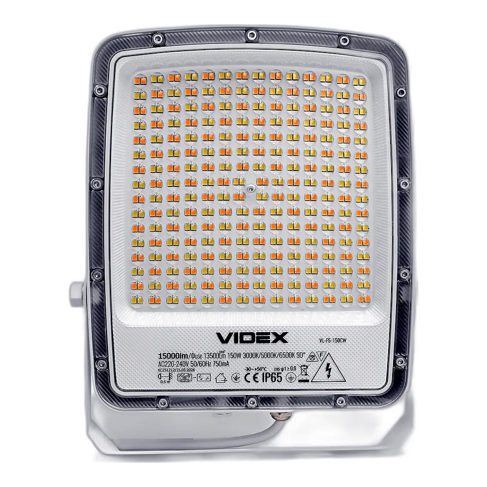 LED прожектор VIDEX F5 150W 3000-5000-6500K 230V White (VL-F5-150CW)