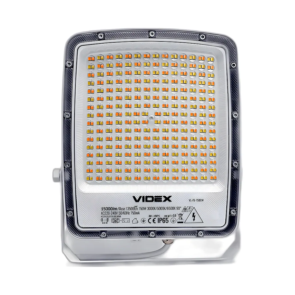 Прожектор світлодіодний F5 150 Вт 3000-5000-6500 K 230 В білий Videx VL-F5-150CW