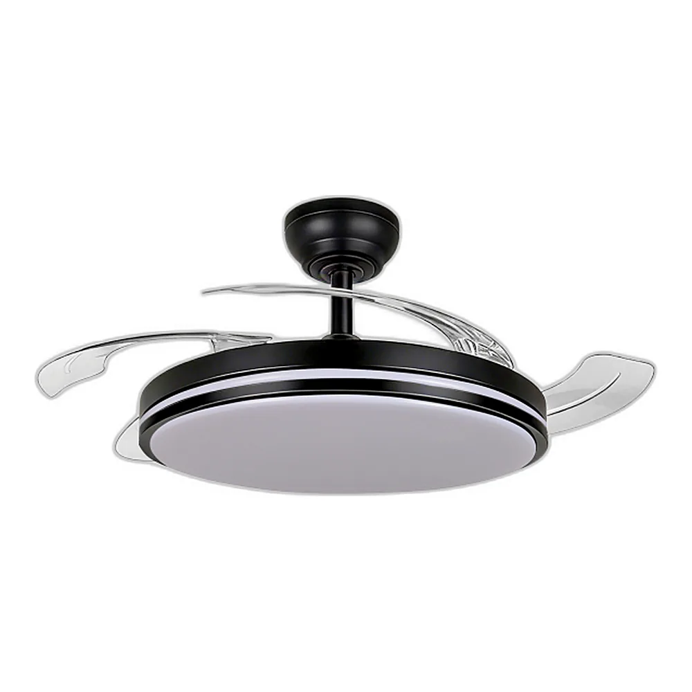 LED Світильник з вентилятором CLF01 60W 3000K-4200K-6000K Black, VIDEX
