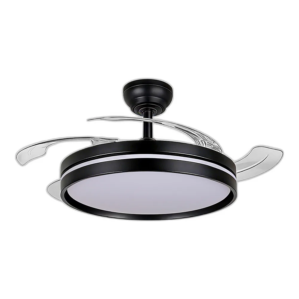 LED Світильник з вентилятором CLF01 60W 3000K-4200K-6000K Black, VIDEX
