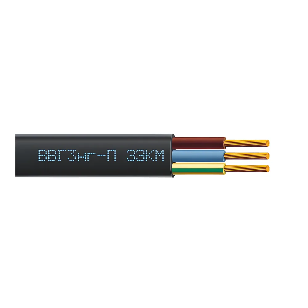 Кабель ВВГ3-П нг 3х1,5 мм² чорний ЗЗКМ 708528