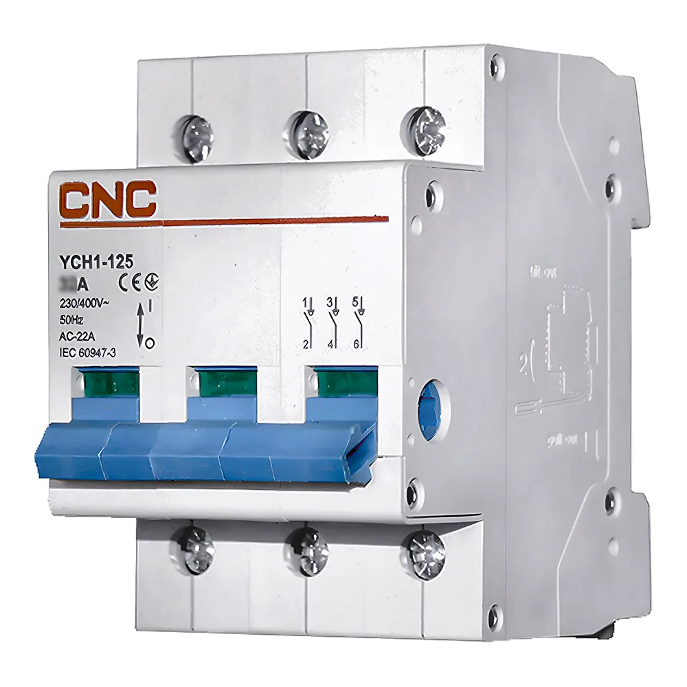 Вимикач навантаження модульний YCH1-125 3P 100 А CNC Б00031653