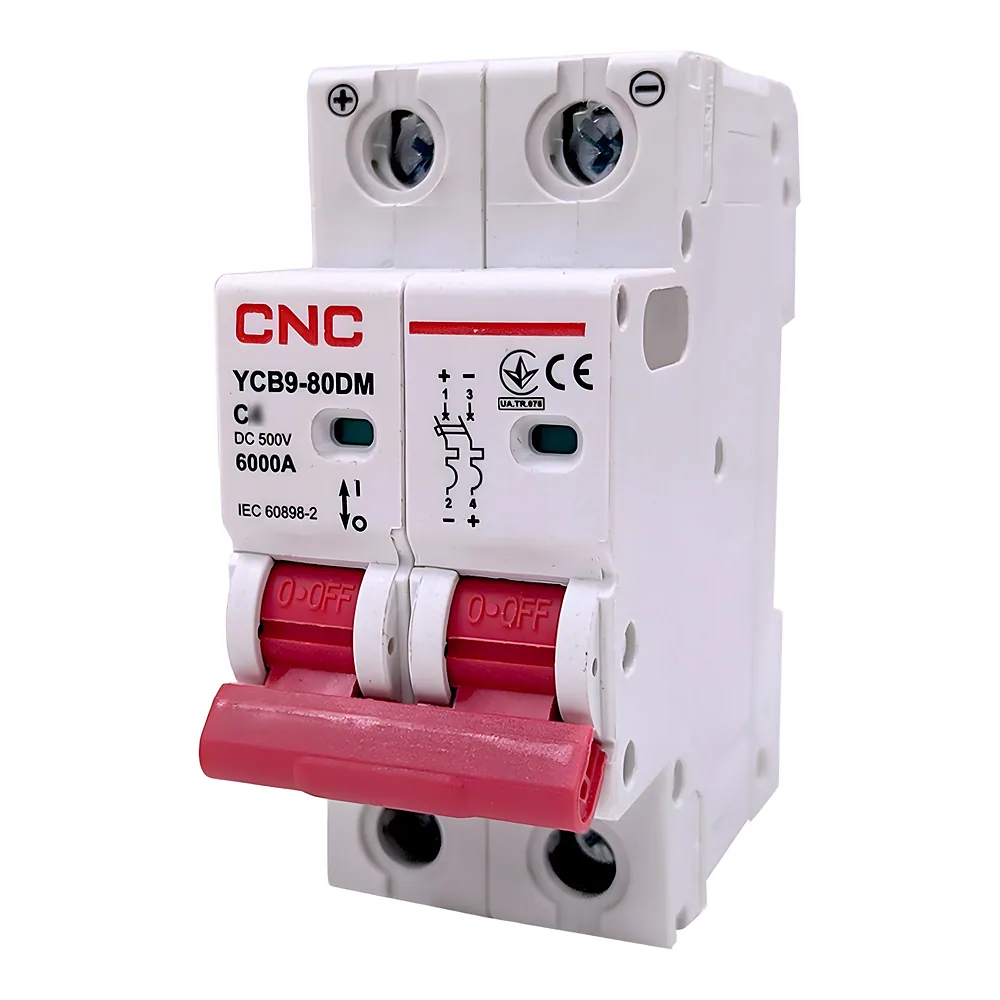 Автоматичний вимикач YCB8-63PV 2P 6 А 6 кА тип С DC CNC Б00046254