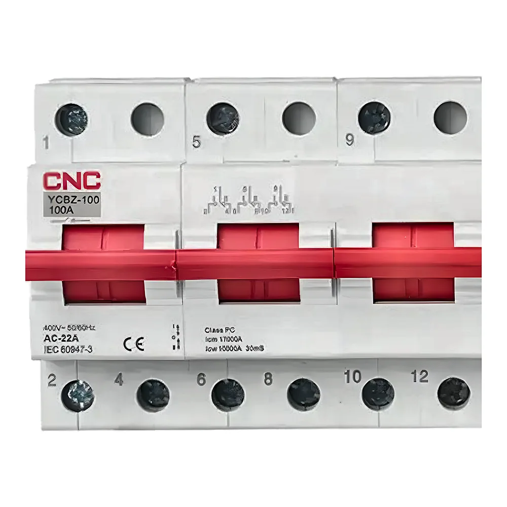 Перемикач навантаження модульний YCBZ-100 3P 100 А 1-0-2 240/415 В~ CNC Б00042755