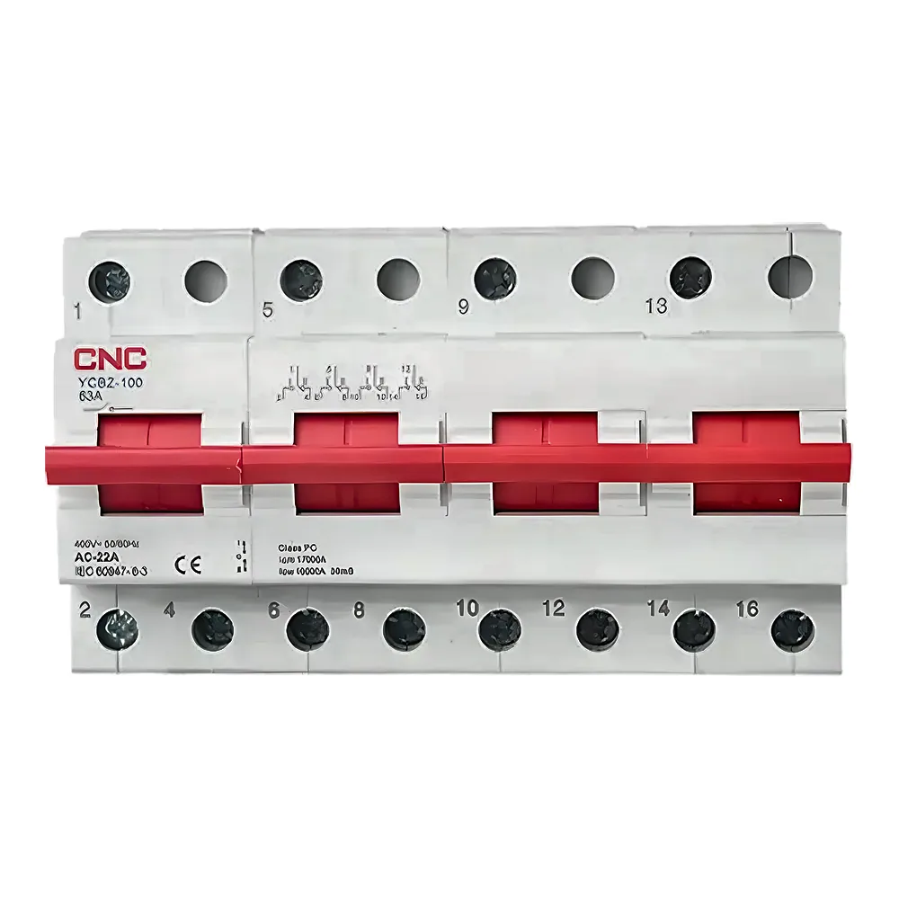 Перемикач навантаження модульний YCBZ-125 4P 63 А 1-0-2 240/415 В CNC Б00046420