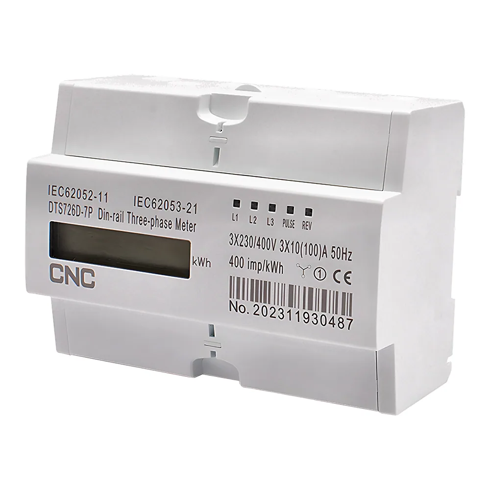 Лічильник електроенергії модульний трифазний DTS726D-7P LCD дисплей 400 В 100 А CNC Б00046885