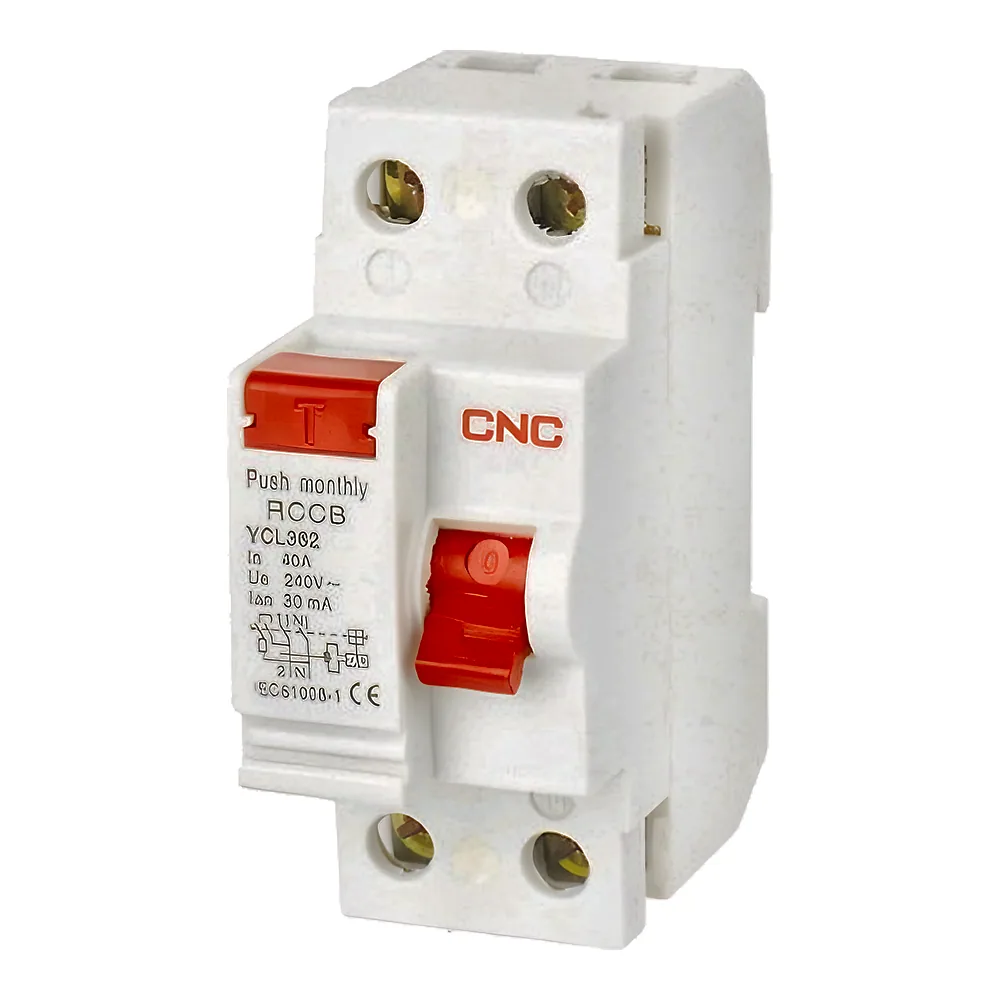 Диференційне реле (УЗО) YCL362-63 6 кА 2P 16 А 30 мА CNC Б00037680