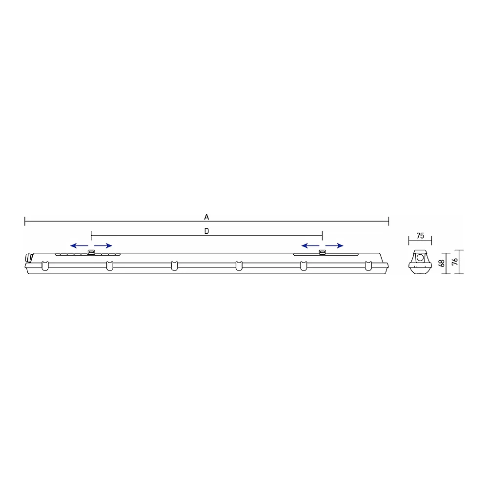 Світильник SIMPLIA M1200 4400/840 ML M3hAt IP65 TREVOS 112387