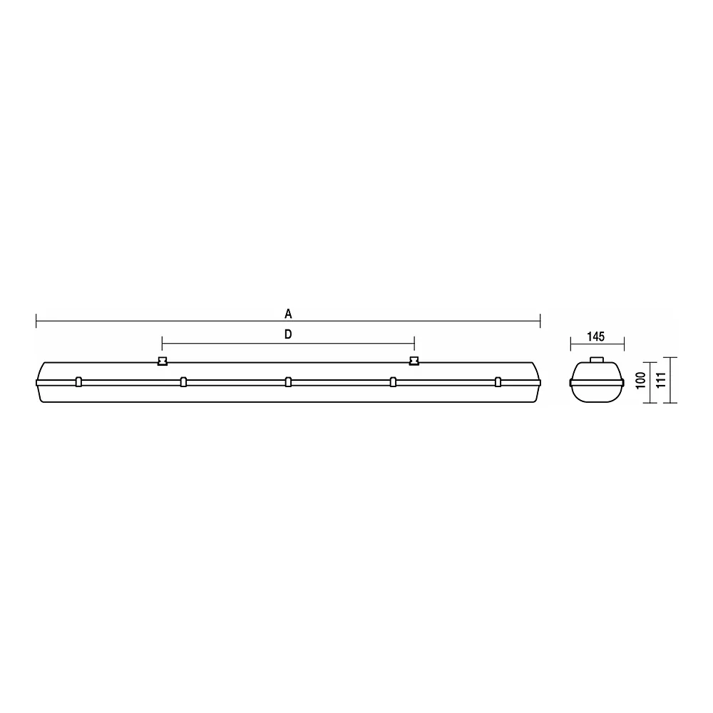 Світильник PRIMA LED Ex 2/21 2.4ft PCc 6400/840 M3hAt TREVOS 110434
