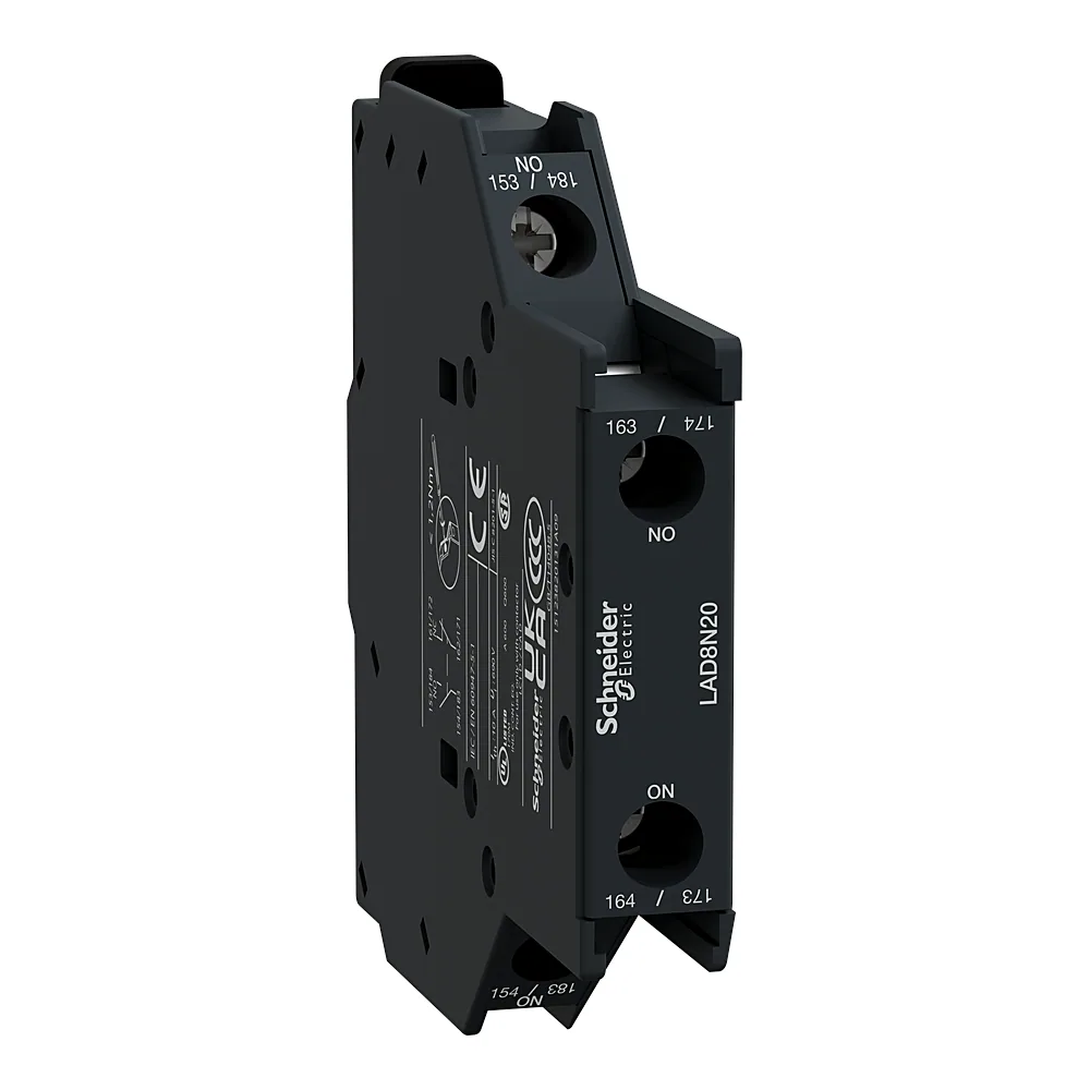 Блок-контакт 2NO боковий для контакторів серії D Schneider Electric LAD8N20