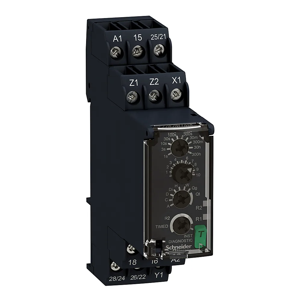 Реле часу багатофункціональне 8 А 24-230 В AC/DC 22,5 мм Schneider Electric RE22R2MYMR