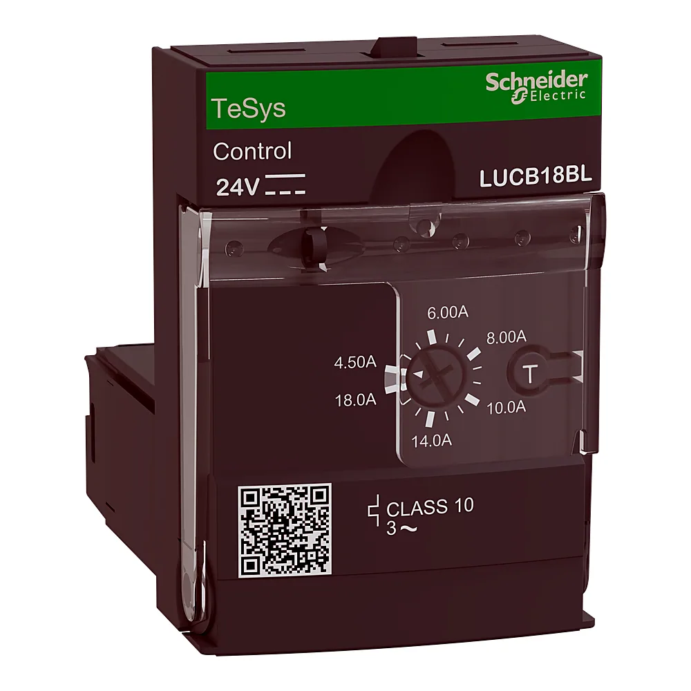 Блок керування вдосконалений TeSys U 4,5-18 А DC 24 В CL10 3P Schneider Electric LUCB18BL