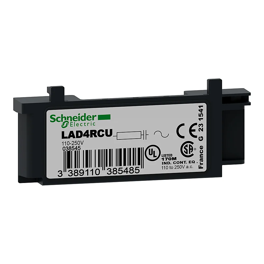 Модуль захисту котушки RC-ланцюг 110-240 В AC безгвинтове кріплення для LC1D09-D38/CAD Schneider Electric LAD4RCU
