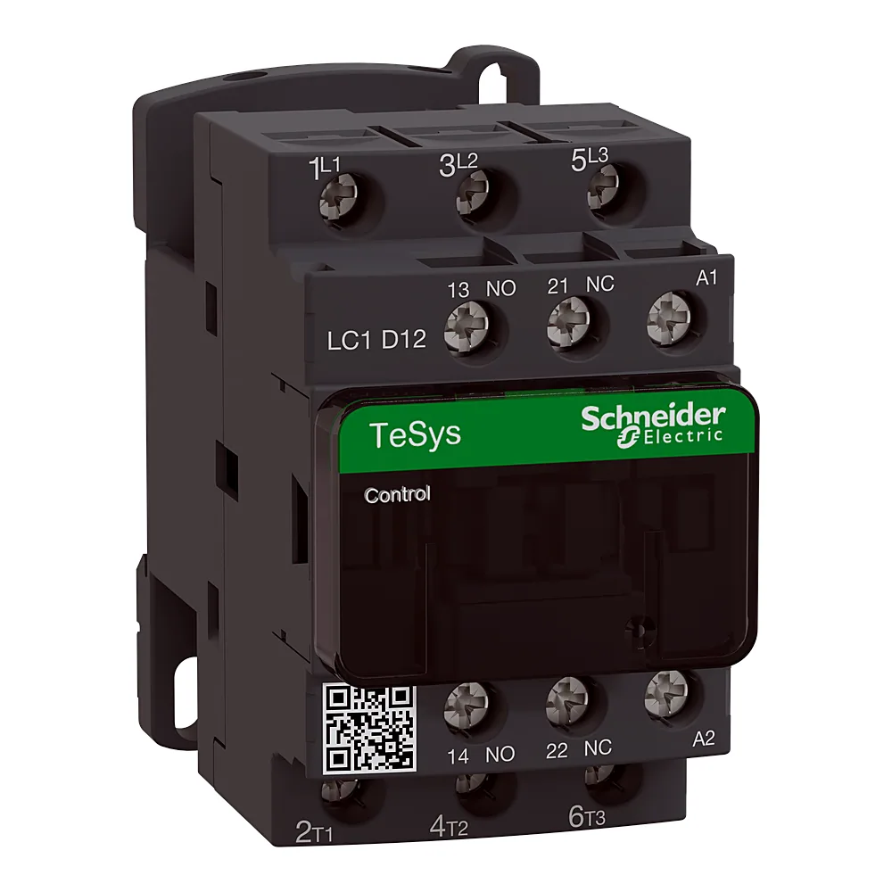 Контактор TeSys Deca 3P 12 А 1NO+1NC котушка 48 В AC 50/60 Гц Schneider Electric LC1D12E7