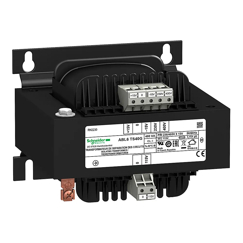 Трансформатор 230-400/115 В 400 В·А Schneider Electric ABL6TS40G