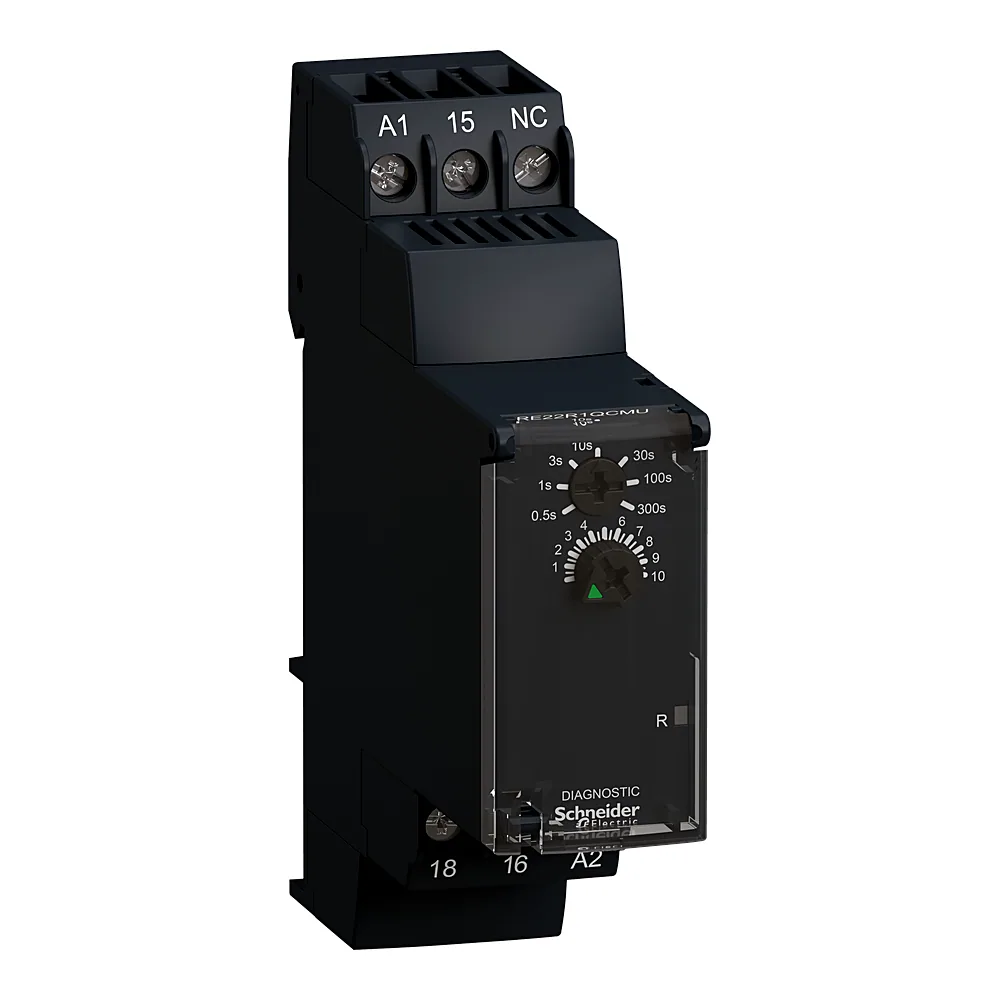 Реле часу пуск двигуна зірка-трикутник 22,5 мм Schneider Electric RE22R1QCMU
