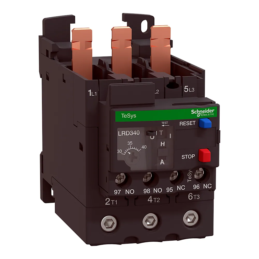 Теплове реле TeSys Deca 30-40 А клас 10A 1NO+1NC для LC1D40A-D65A Schneider Electric LRD340