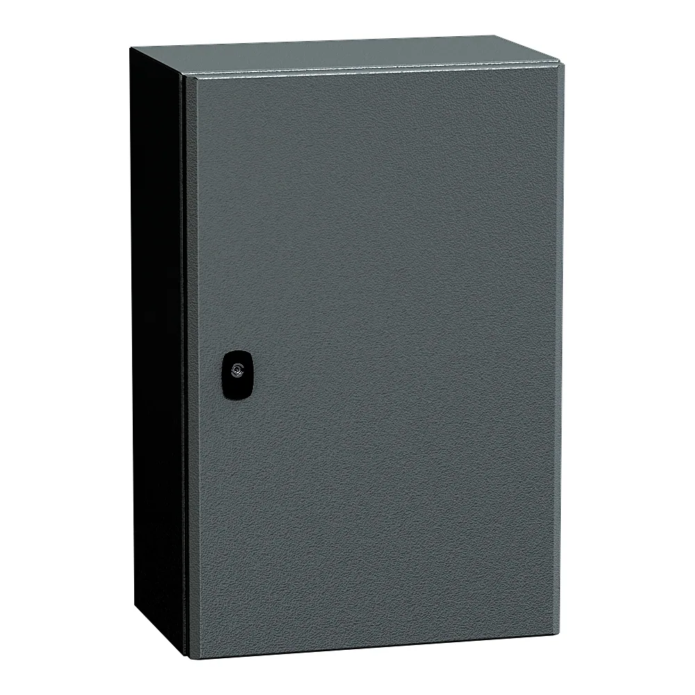 Шафа металева Spacial S3D 600х400х250 мм IP66 з монтажною панеллю Schneider Electric NSYS3D6425P