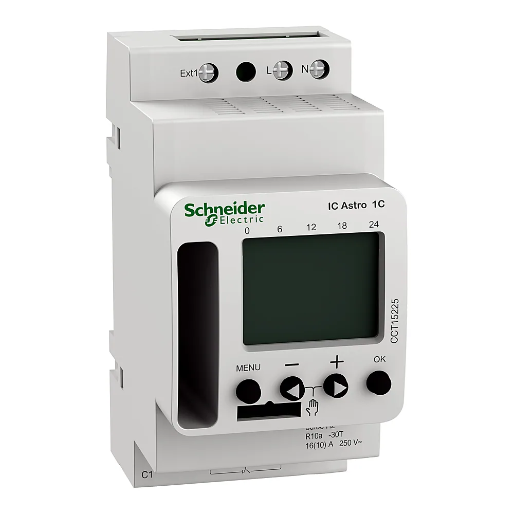 Сутінковий вимикач астрономічний Acti9 IC Astro 1C без модуля Bluetooth Schneider Electric CCT15225