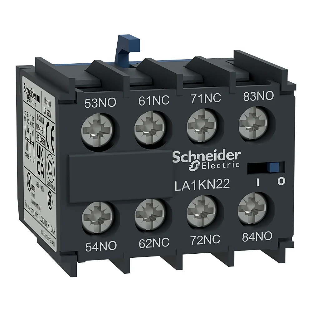 Блок-контакт TeSys K 3NO+1NC фронтальний гвинтові затискачі Schneider Electric LA1KN31