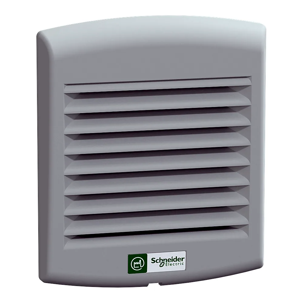 Решітка вентиляційна випускна ClimaSys CA 92х92 мм пластикова RAL 7035 Schneider Electric NSYCAG92LPF