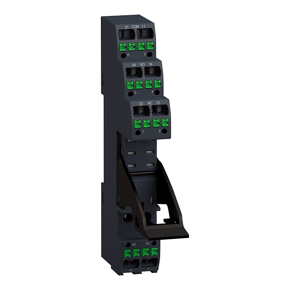 Цоколь для реле RXG 2CO 5 А з плоскими контактами Schneider Electric RGZE08P