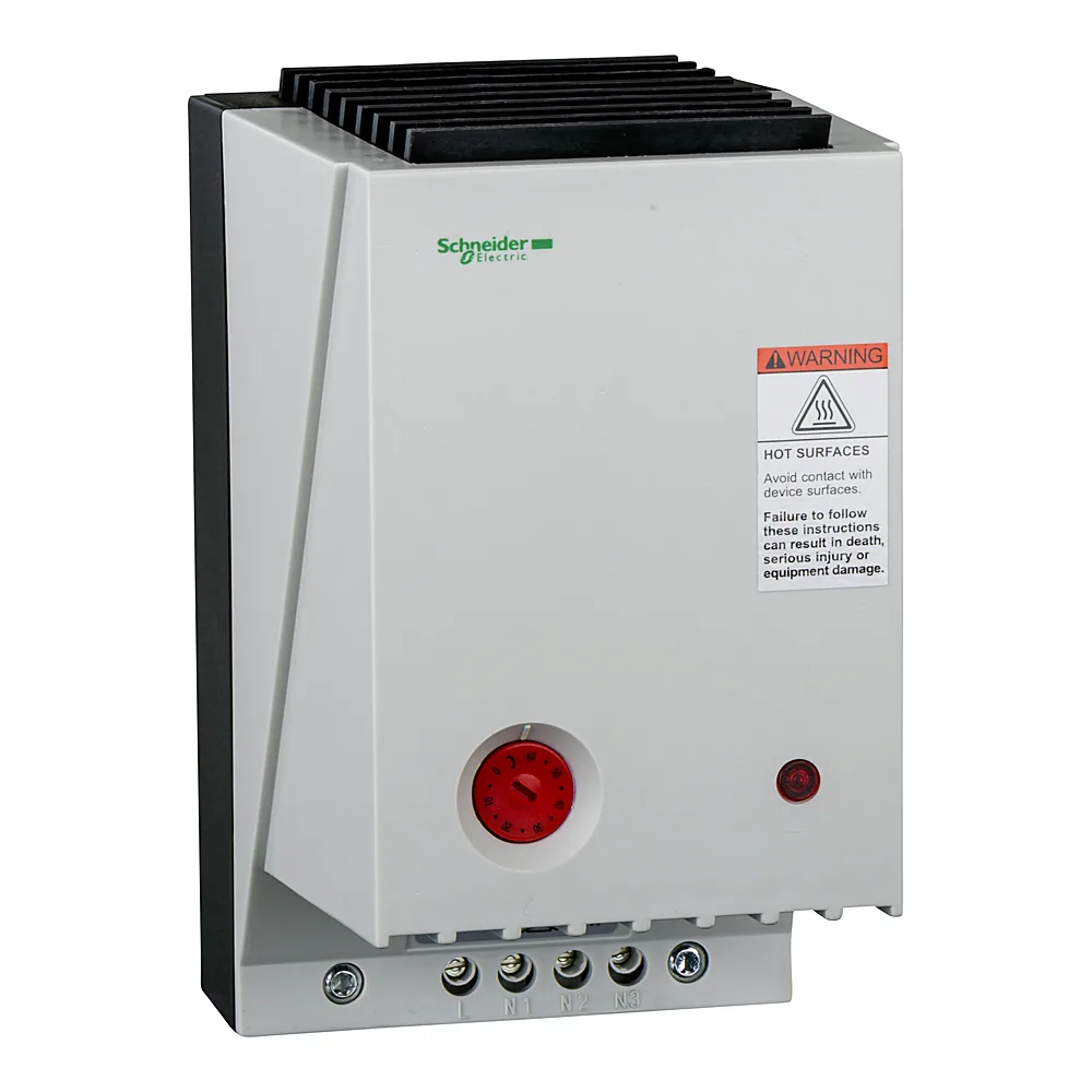 Нагрівач ClimaSys CR 350/500 Вт 230 В AC з вентилятором і термостатом від 0 до +60 °C Schneider Electric NSYCRP1W230VTVC