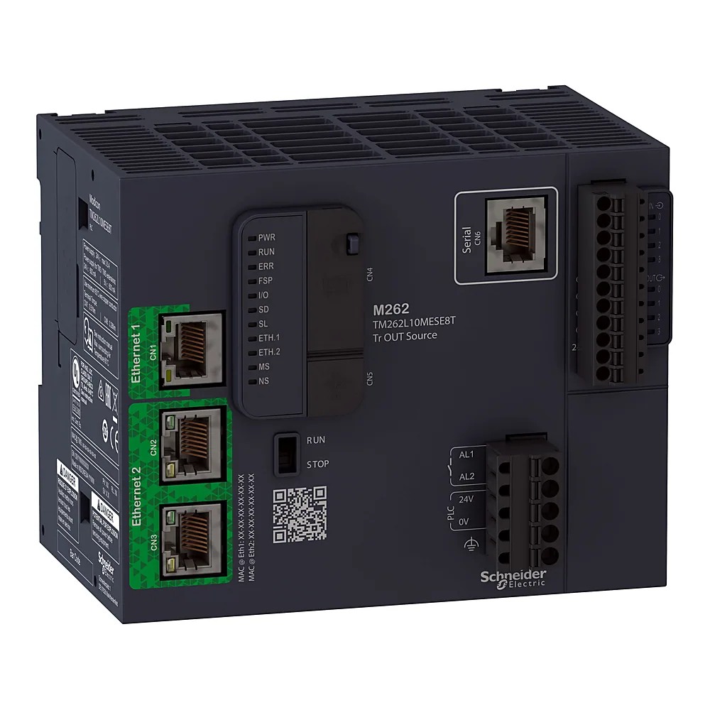 Контролер програмований логічний Modicon M262 5 нс/інструкцію Ethernet Schneider Electric TM262L10MESE8T