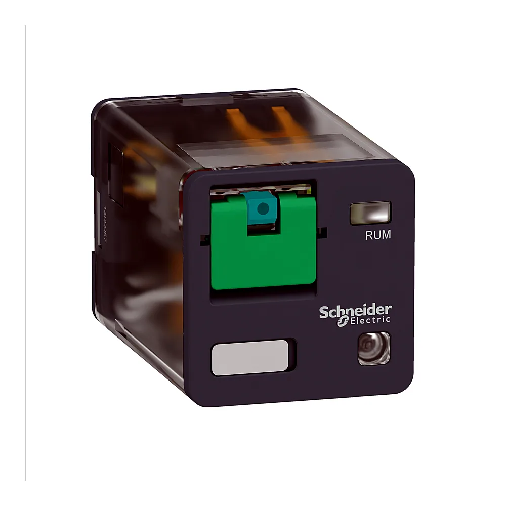 Реле проміжне RUM 2CO 10 А 24 В DC зі світлодіодом з циліндричними контактами Schneider Electric RUMC22BD