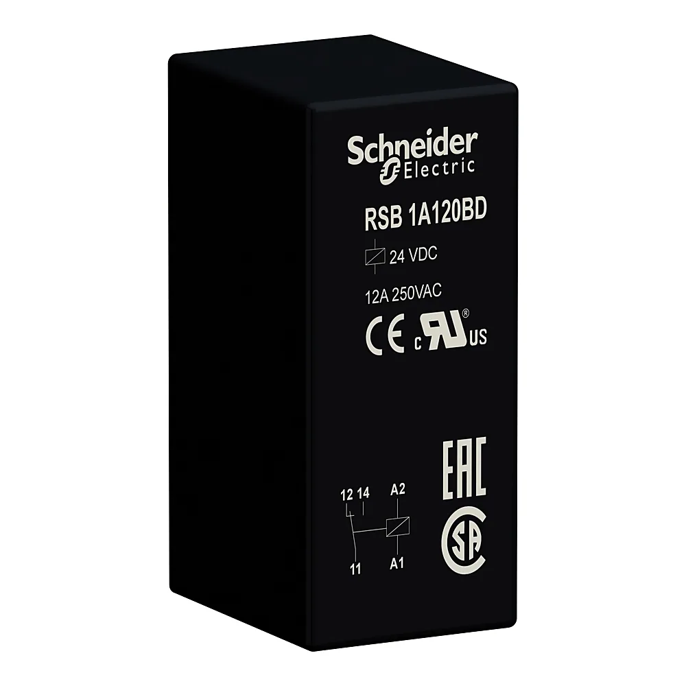 Реле проміжне RSB 1CO 12 А 24 В DC Schneider Electric RSB1A120BD