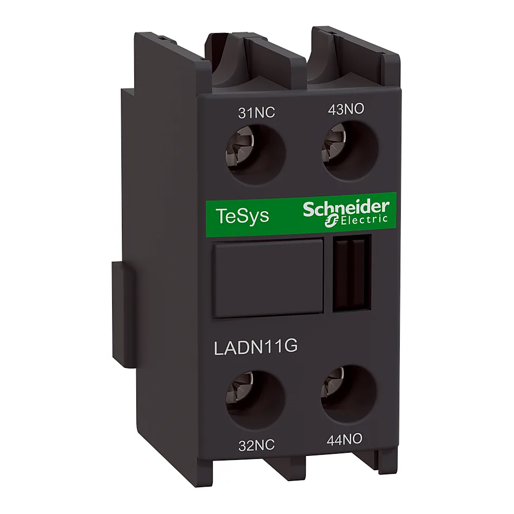Блок-контакт 1NO+1NC фронтальний маркування клем EN 50012 Schneider Electric LADN11G