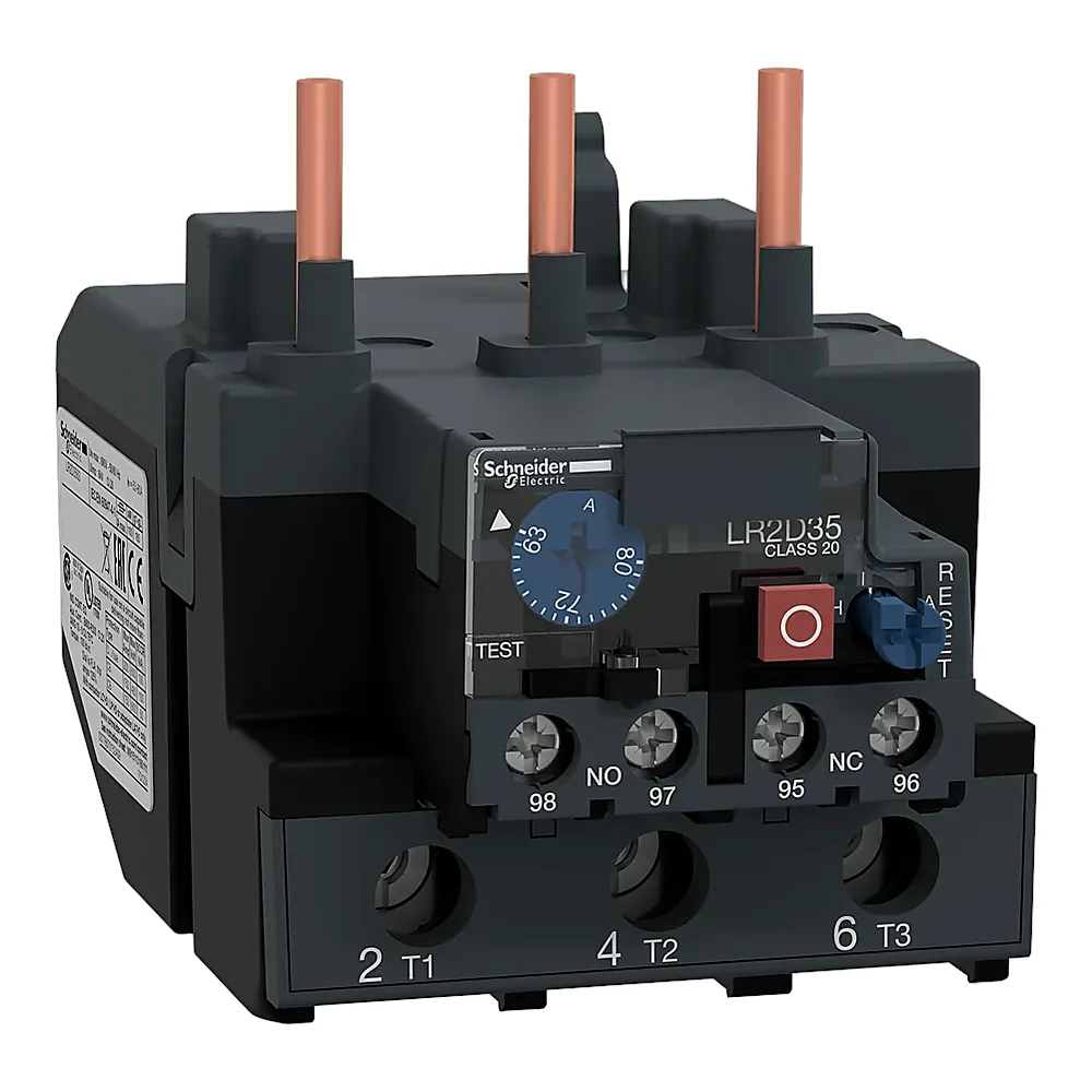 Теплове реле TeSys Deca 63-80 А клас 20 1NO+1NC Schneider Electric LR2D3563