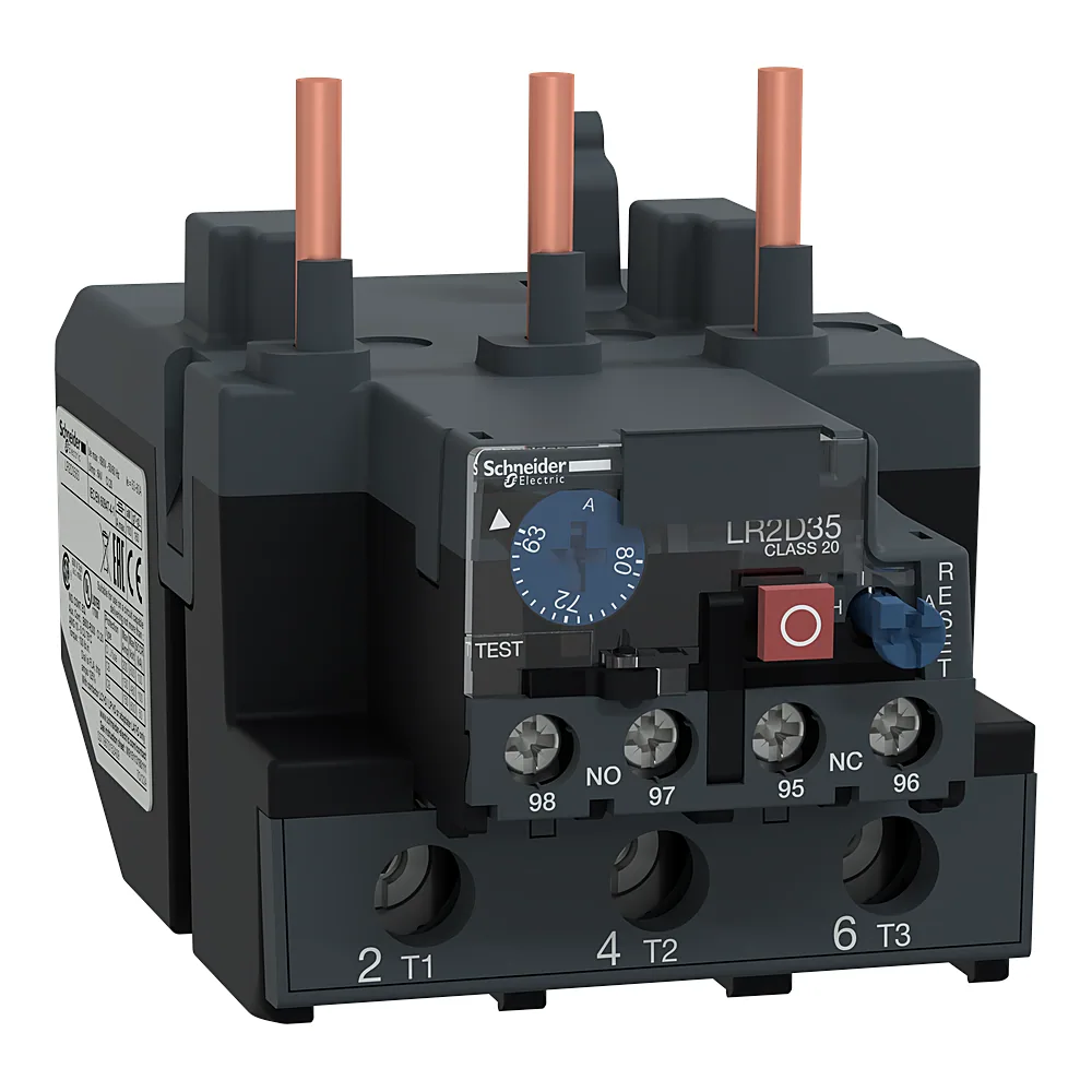 Теплове реле TeSys Deca 63-80 А клас 20 1NO+1NC Schneider Electric LR2D3563