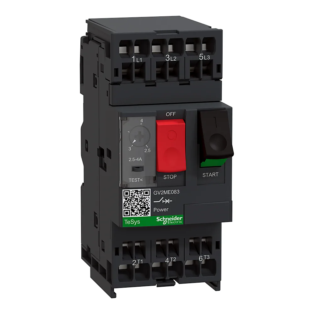Автоматичний вимикач захисту двигуна TeSys GV2ME 3P 2,5-4 А Schneider Electric GV2ME083