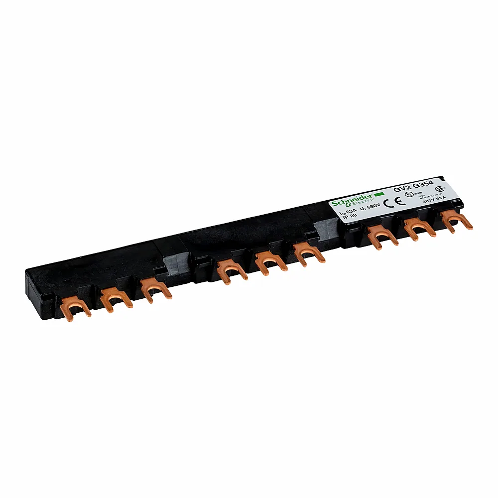 Шина гребінчаста 3P 63 А 3 відгалуження крок 54 мм Schneider Electric GV2G354
