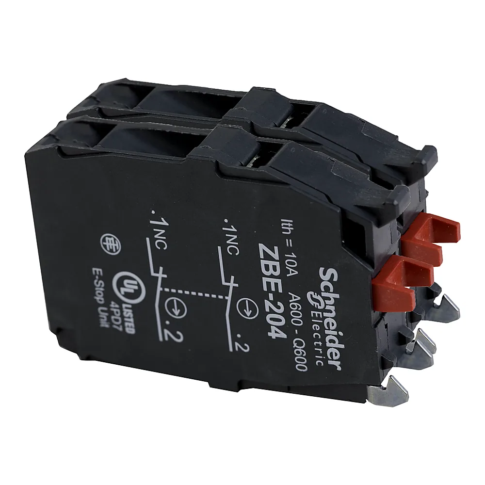 Блок-контакт подвійний 2NC Schneider Electric ZBE204