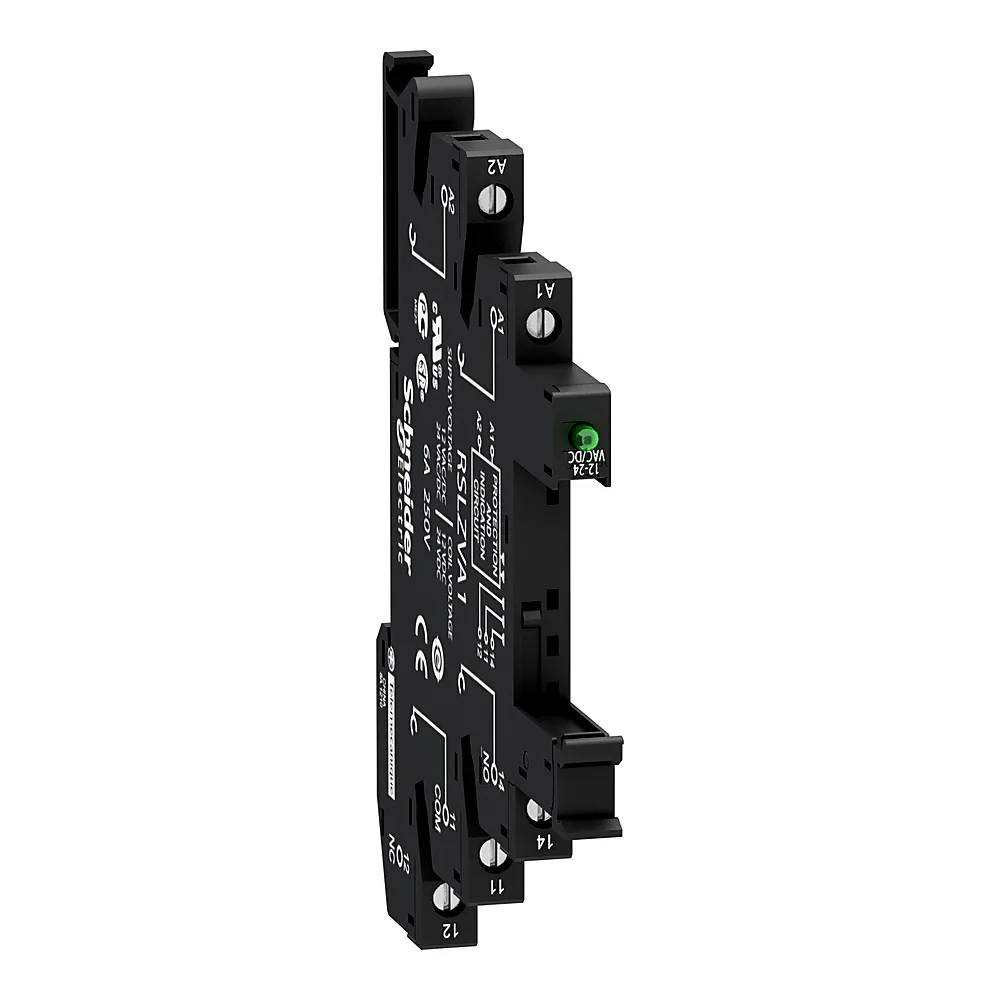 Цоколь гвинтовий для реле RSL 1CO 6 А 12-24 В AC/DC Schneider Electric RSLZVA1