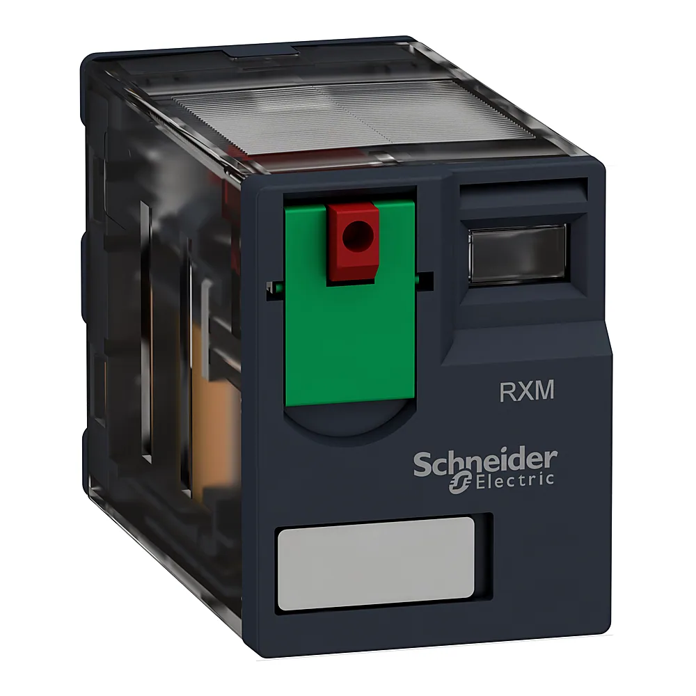 Реле проміжне мініатюрне RXM 2CO 12 А 230 В AC без світлодіода Schneider Electric RXM2AB1P7