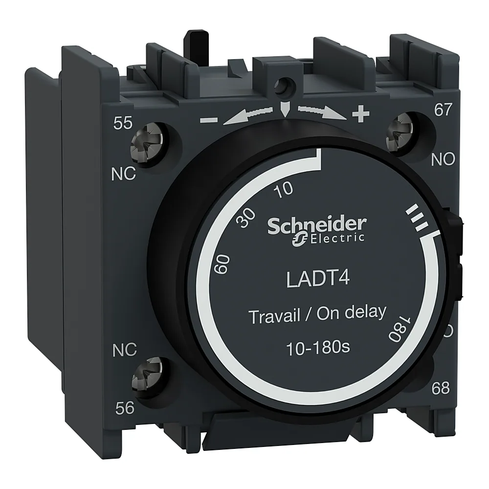 Модуль затримки часу на вмикання 10-180 с 1NO+1NC Schneider Electric LADT4