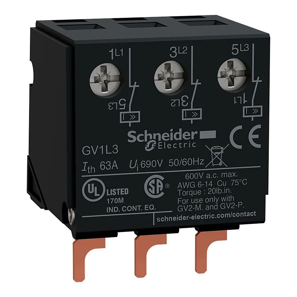 Обмежувач струму 3P 32 А для GV2 Schneider Electric GV1L3