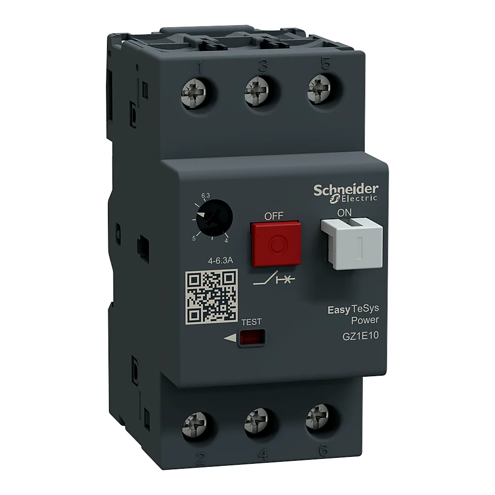 Автоматичний вимикач захисту двигуна EasyTeSys GZ1E 3P 4-6,3 А Schneider Electric GZ1E10