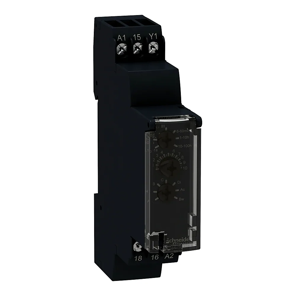 Реле часу модульне багатофункціональне 24-240 В AC 24 В DC 17,5 мм Schneider Electric RE17RMMU